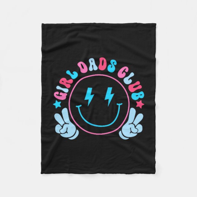 Couverture Polaire Cool Dads Club Father's Day From Daughter Son Funn (Devant)