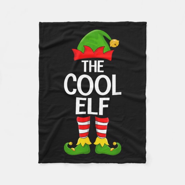 Couverture Polaire Cool Elf Xmas Correspondance Famille Elf Squad Noë (Devant)