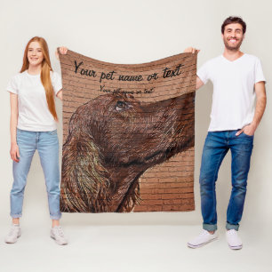 Couverture Polaire Cool et beautiful, Irish Setter Dog