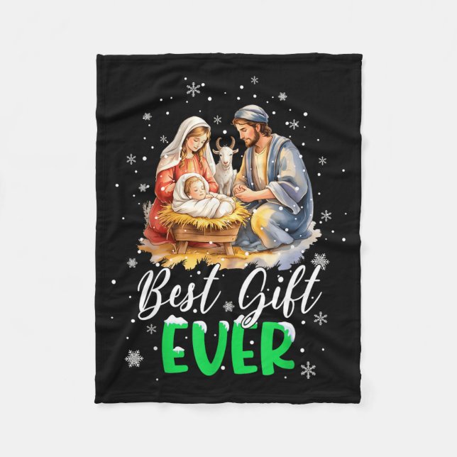 Couverture Polaire Cool Jesus Nativity Scene Christian Ever Christmas (Devant)