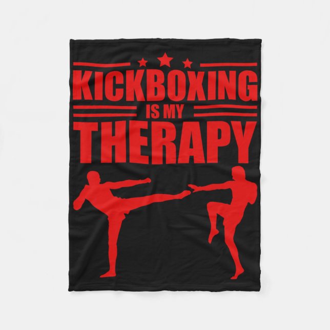 Couverture Polaire Cool Kickboxing pour hommes femmes Workout Kickbox (Devant)