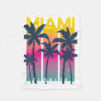 Couverture Polaire Cool Miami Florida Graphic Design Tee - shirts, I