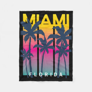 Couverture Polaire Cool Miami Florida Graphic Design Tee - shirts, I
