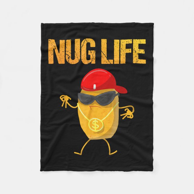 Couverture Polaire Cool Poulet Nugget Art Pour Garçons Enfants Poulet (Devant)