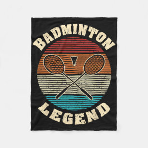 Couverture Polaire Cool Retro Crossing Raquettes Badminton Légende Ba
