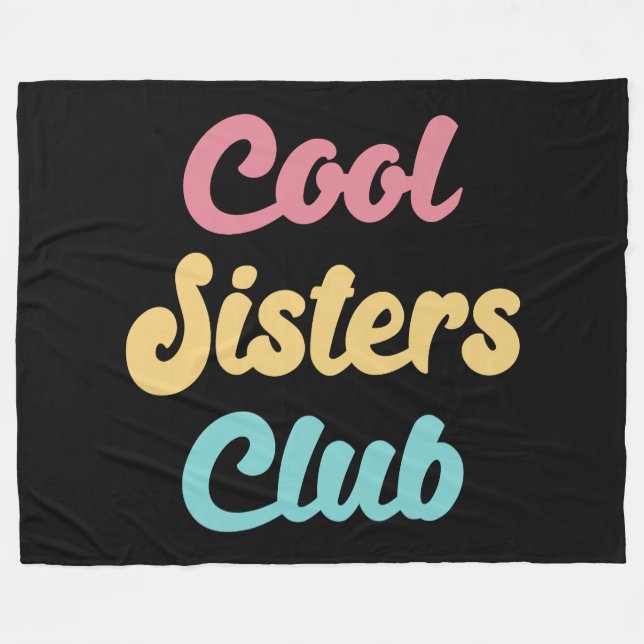 Couverture Polaire Cool Sisters Club II (Devant (Horizontal))