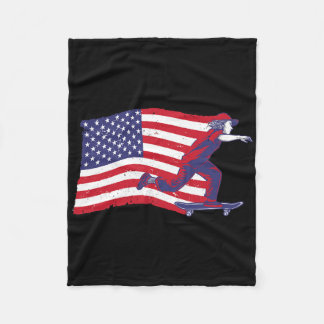 Couverture Polaire Cool Skateboarding For Men Women Skateboard Americ