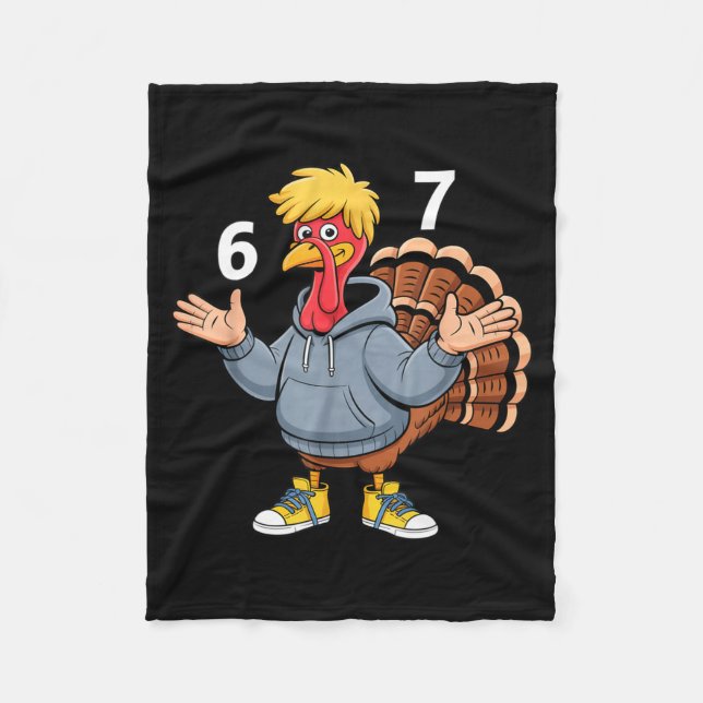 Couverture Polaire Cool Turkey 67 Funny Hip Hop Hoodie 67 Thanksgivin (Devant)