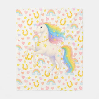 Couverture Polaire Cooper & Cody Best-Friend Horses Fleece Throw