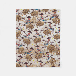 Couverture Polaire Copie de bande dessinée d'équitation de Taureau de