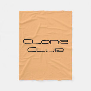 Couverture Polaire Copiez le club de la police noire et géométrique