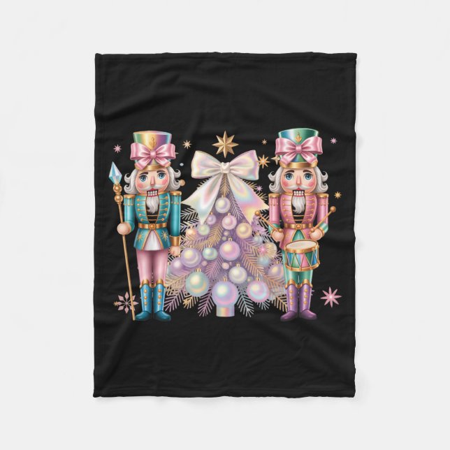 Couverture Polaire Coquette Christmas Tree Nutcrackers Ballet Xmas Wo (Devant)