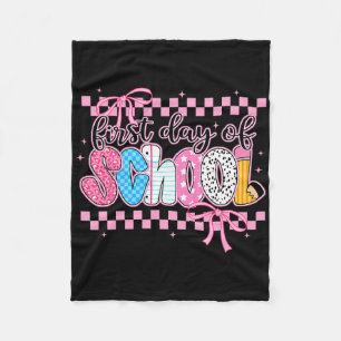 Couverture Polaire Coquette Premier Jour D'école Prépa Ck À L'école F