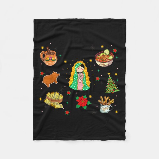 Couverture Polaire Coquette Tis The Season Mexican Christmas Spanish  (Devant)