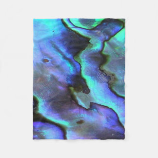 Couverture Polaire Coquillage coloré d'ormeau, belle nature