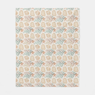 Couverture Polaire Coquillages et Corail