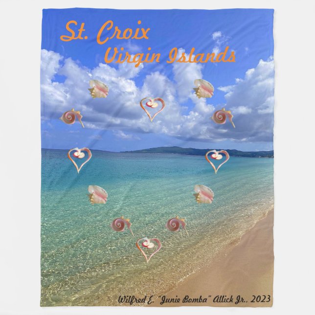 Couverture Polaire Coquille de conc Sculpture Blanche en polaire (Devant)