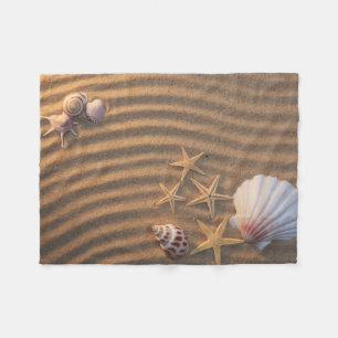 Couverture Polaire Coquilles et étoiles de mer de mer