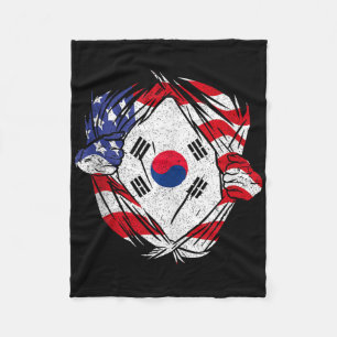 Couverture Polaire Corée du Sud Amour Corée du Sud Fierté Patriotique