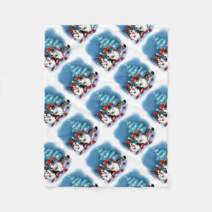 COUVERTURE POLAIRE CORGI CHRISTMAS