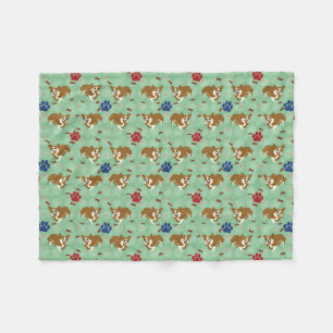 Couverture Polaire Corgi de Gallois de Pembroke de bande dessinée