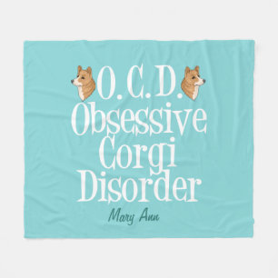 Couverture Polaire Corgi mou et obsessionnel