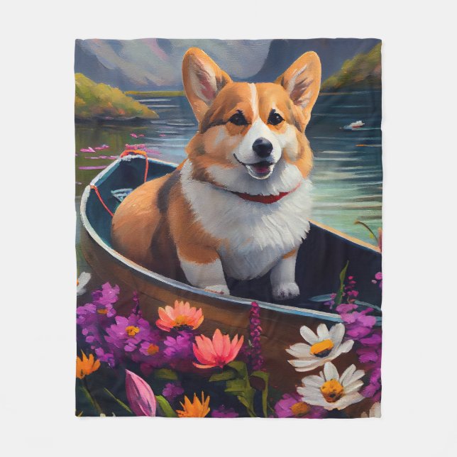 Couverture Polaire Corgi sur une pagaie : une aventure Pittoresque (Devant)