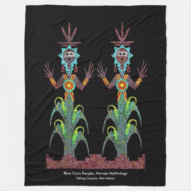 Couverture Polaire Corne Bleue, Mythologie Navajo (Devant)