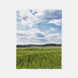 Couverture Polaire Corneilles vertes et ciels bleus