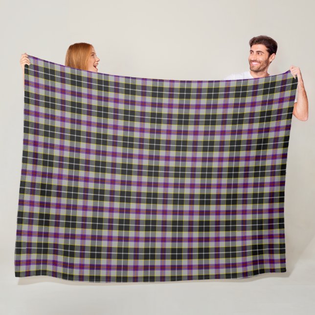 Couverture Polaire Cornish Family Tartan - Pengelley (En situation)