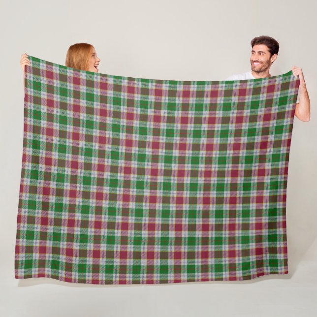 Couverture Polaire Cornish Family Tartan - Rosevear (En situation)