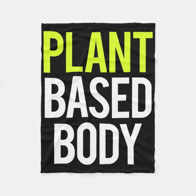 Couverture Polaire Corps à base de plante Vegan Gym Bodybuilding Entr (Devant)