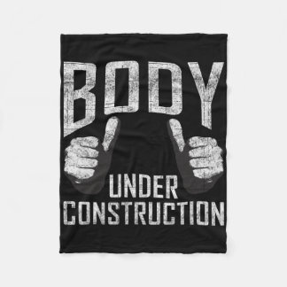 Couverture Polaire Corps En Construction Gymnase Exercice Bodybuildin