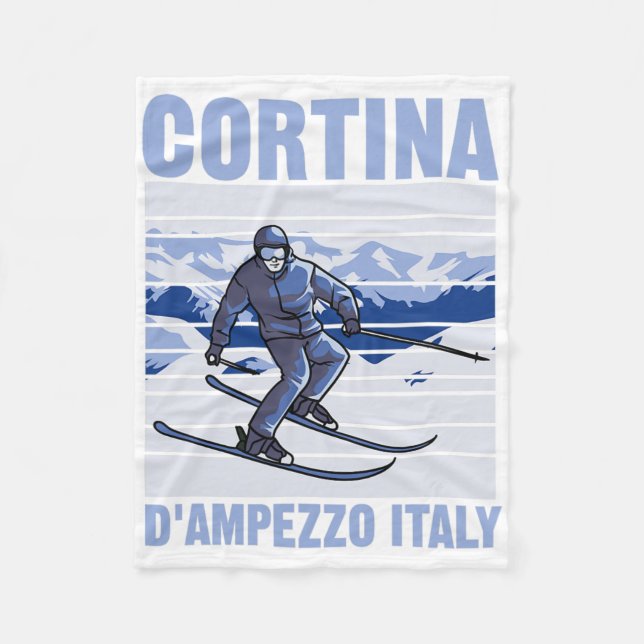 Couverture Polaire Cortina D'ampezzo Italie Ski  (Devant)
