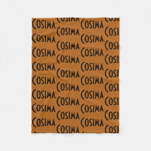 Couverture Polaire Cosima de Na noir orphelin de lettres de motif de