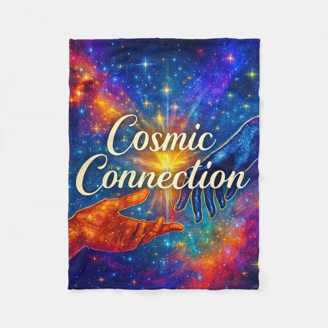 Couverture Polaire 🪐 Cosmic Connection Fleece Blanket 30x40 (Devant)