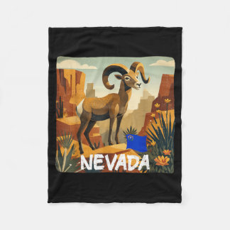 Couverture Polaire Costume Cool Desert Nevada avec mouflon