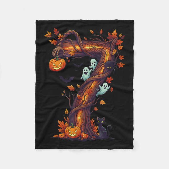 Couverture Polaire Costume de citrouille Halloween Memes Numéro 7 67  (Devant)