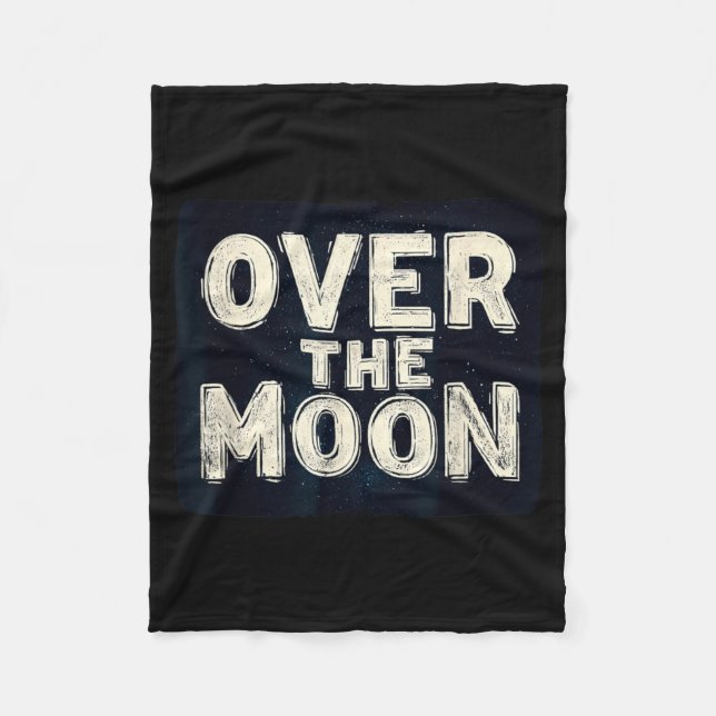 Couverture Polaire Costume de déclaration incroyable sur la lune (Devant)