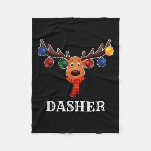Couverture Polaire Costume de groupe de Noël de renne de Santa Dasher