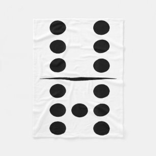 Couverture Polaire Costume de groupe drôle de tuile de domino 6 et 7