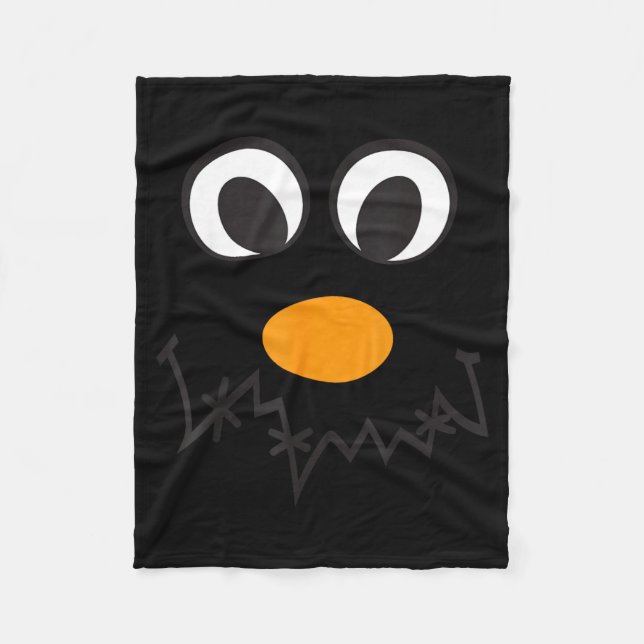 Couverture Polaire Costume de Halloween de sourire de visage d'Ecrow  (Devant)