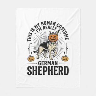 Couverture Polaire Costume de Halloween drôle pour chien de berger al