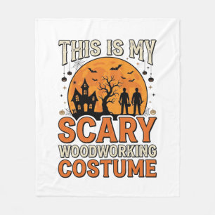 Couverture Polaire Costume de menuiserie effrayant Halloween Design V