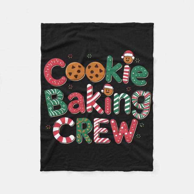 Couverture Polaire Costume de Noël Cookie King Crew  (Devant)