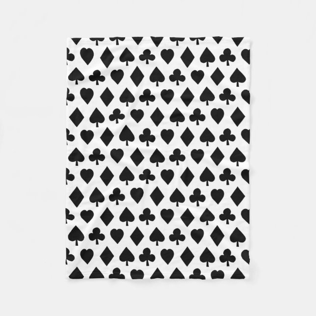 Couverture Polaire Costume de poker Motif COULEUR ARRIÈRE - PLAN PERS (Devant)