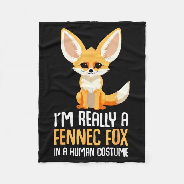 Couverture Polaire Costume de renard fennec filles renard  (Devant)