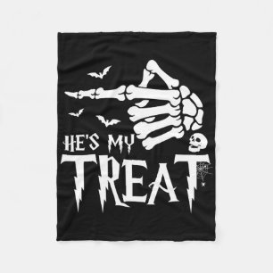Couverture Polaire Costume d'Halloween amusant Couple Skeleton Corres