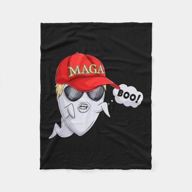 Couverture Polaire Costume d'Halloween de Ghost Trump (Devant)