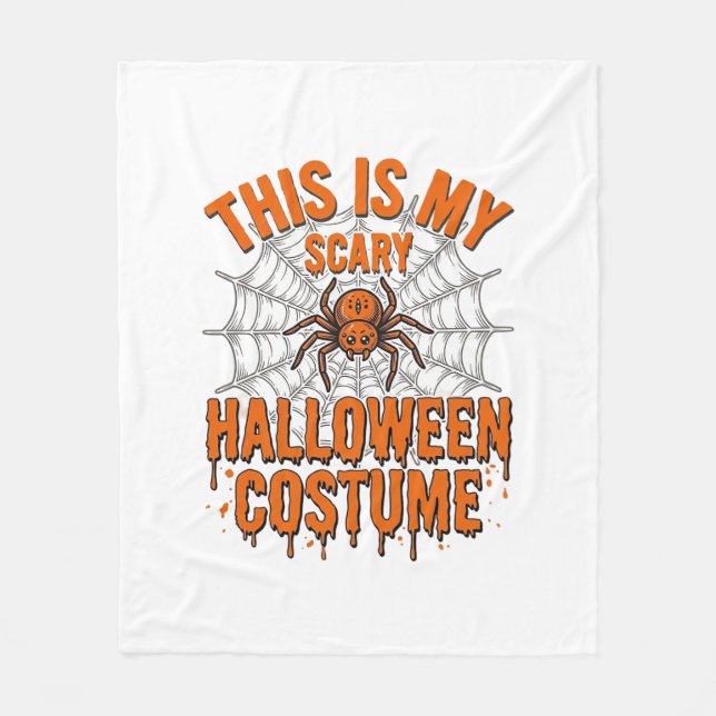 Couverture Polaire Costume d'Halloween effrayant Toile d'araignée Des (Devant)